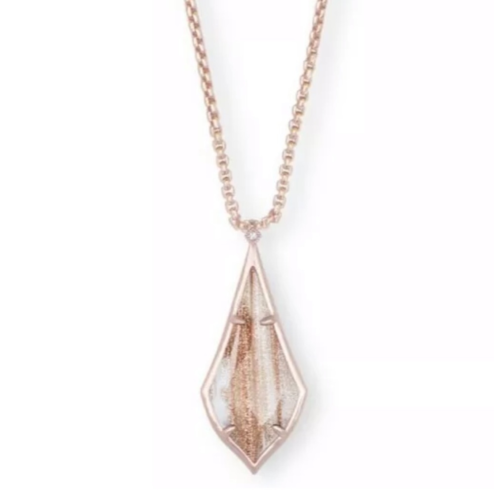 NEW Kendra Scott Olivia Rose gold pendant necklace